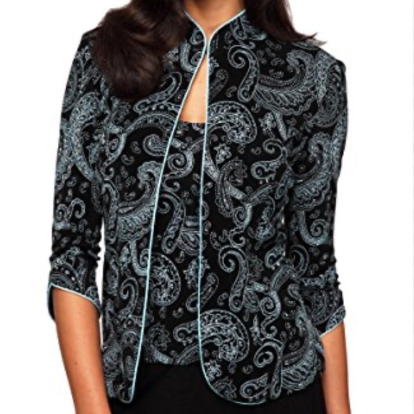 Alex Evenings Jacket and Cami Set Size Large - Picture 1 of 9